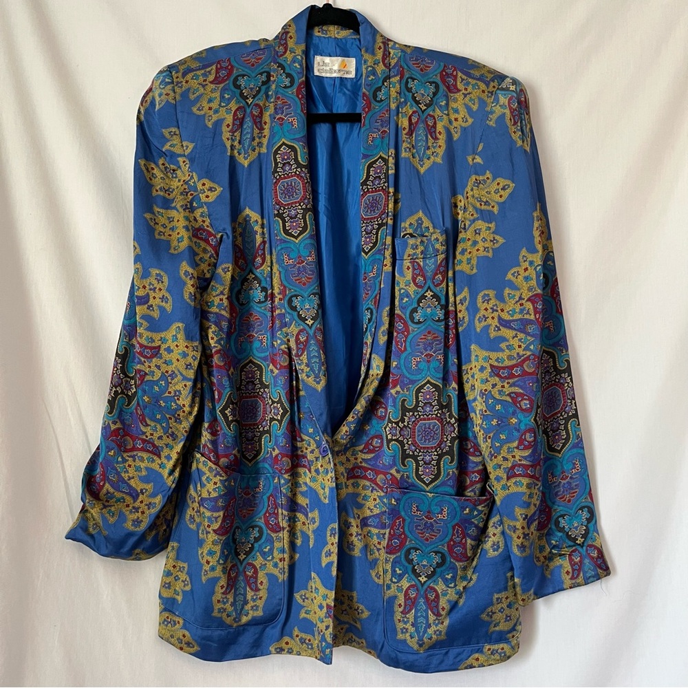 Vintage Liz Claiborne paisley print blazer